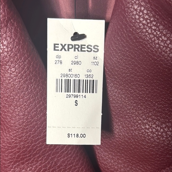 Express Burgundy Jacket - Picture 5 of 9